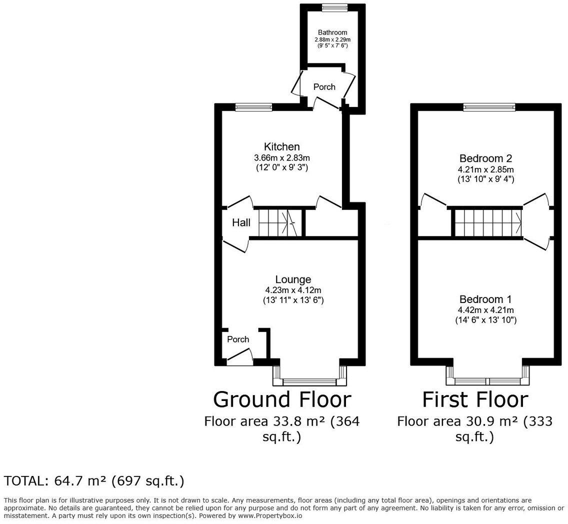 72 Victoria Road, Rhyl, LL18 2EH floorplan