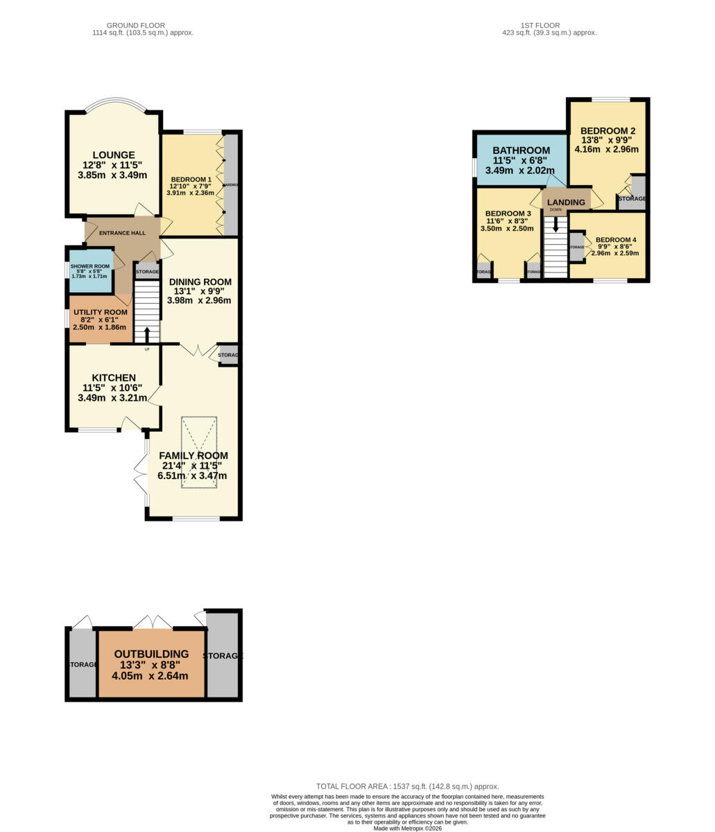 Oxford Road, Rochford, SS4 1 floorplan