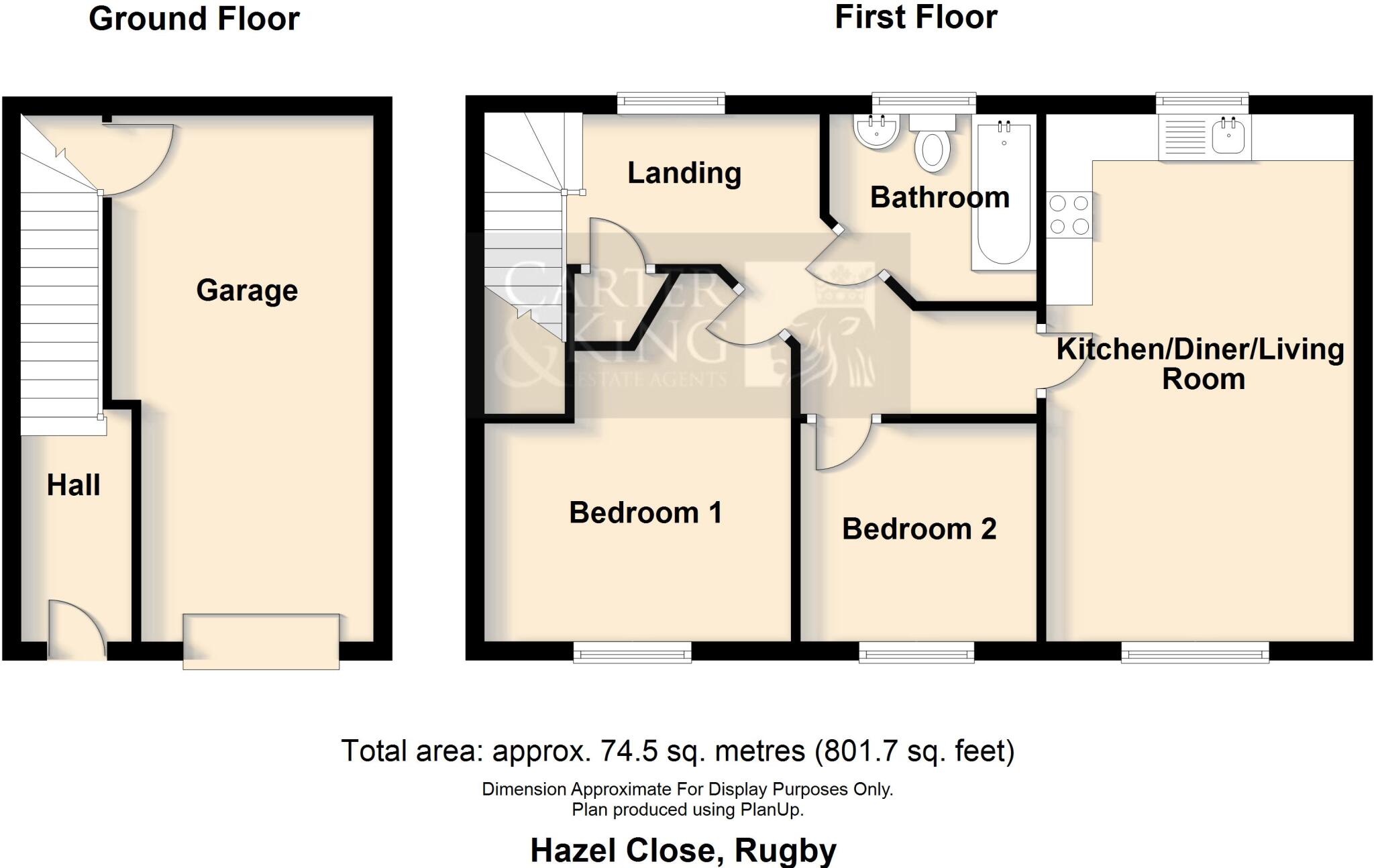 Hazel Close, Eden Park, Rugby floorplan