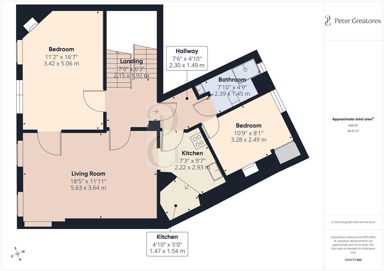 2 Terrace Walk, Bath floorplan