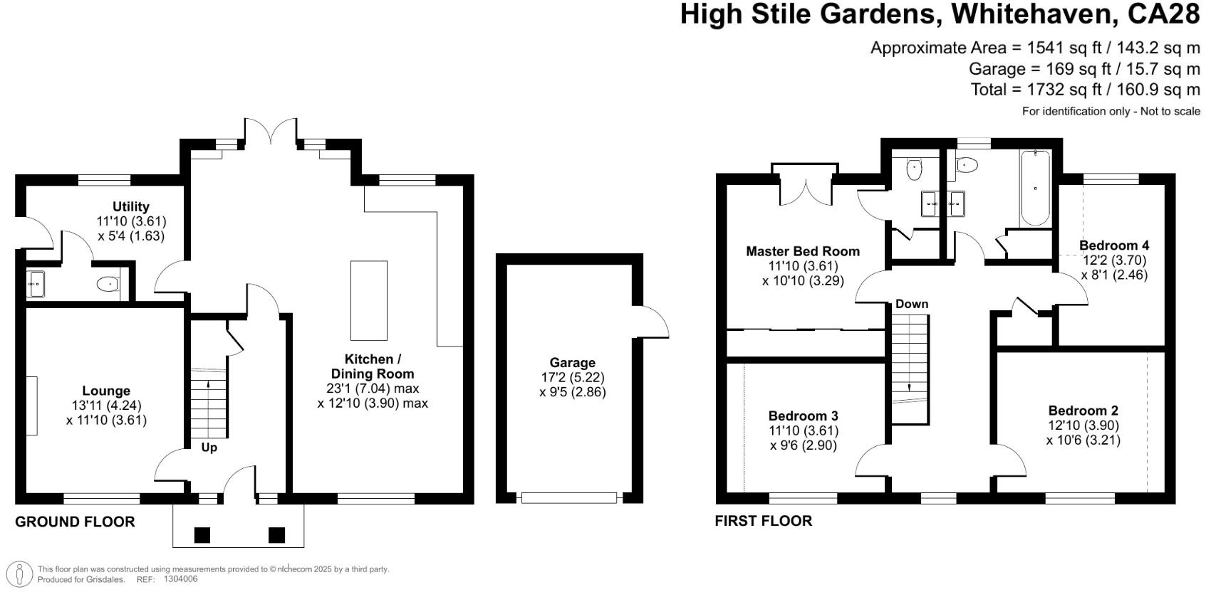 High Stile Gardens, Hensingham, Whitehaven floorplan