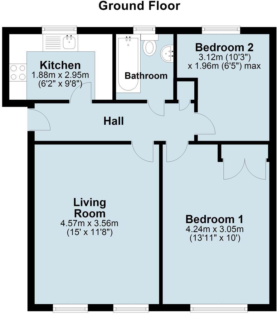 Finney Drive, Grange Park, Northampton, NN4 floorplan