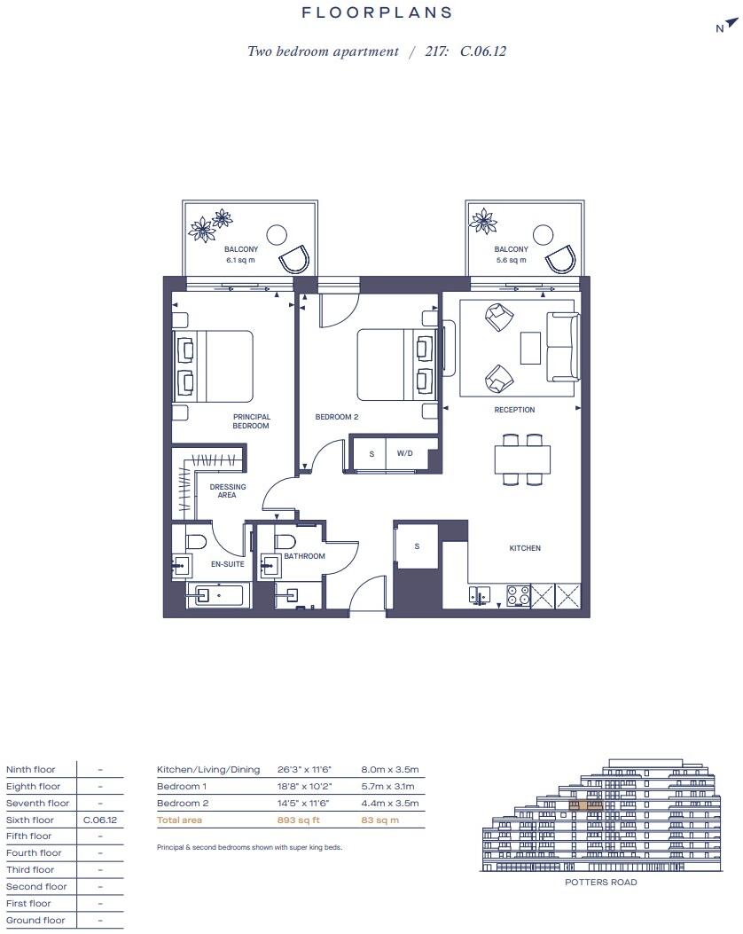 Chelsea Riverview, Chelsea, SW6 floorplan