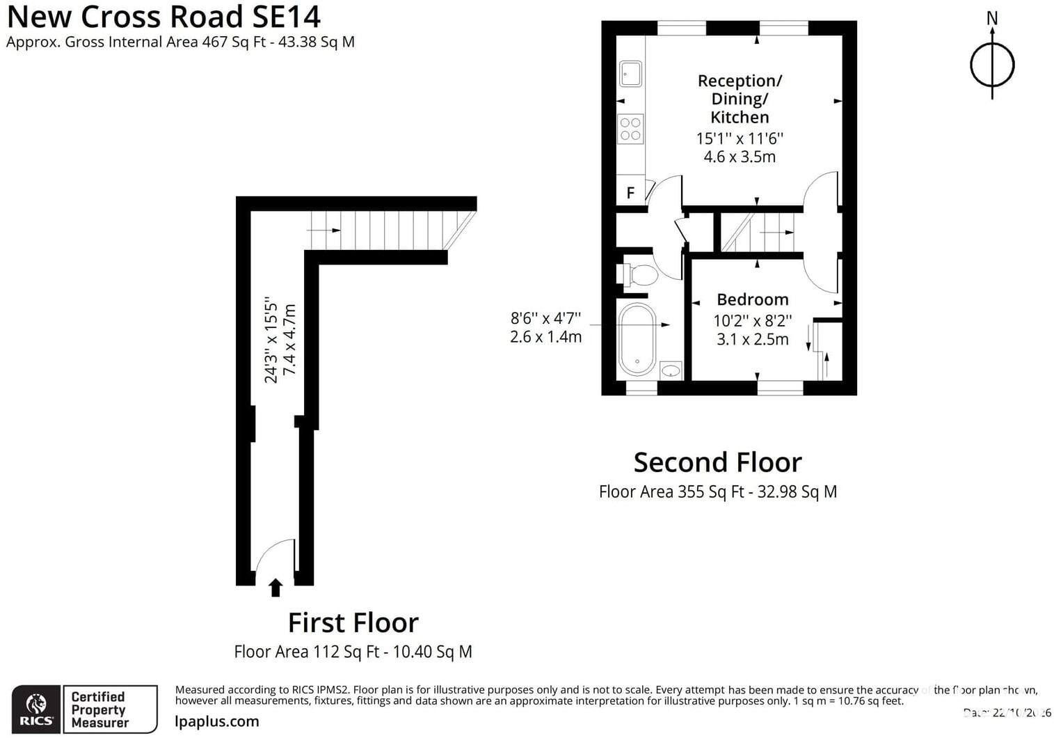 New Cross Road, London, SE14 floorplan