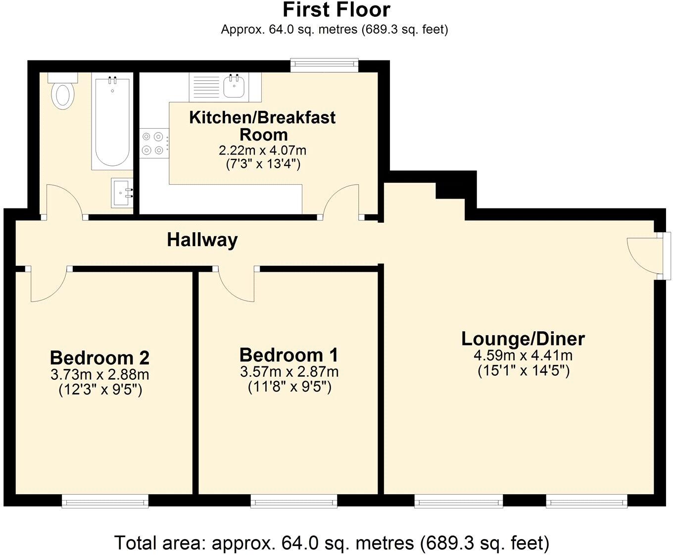 Hill Street Court, Trowbridge floorplan