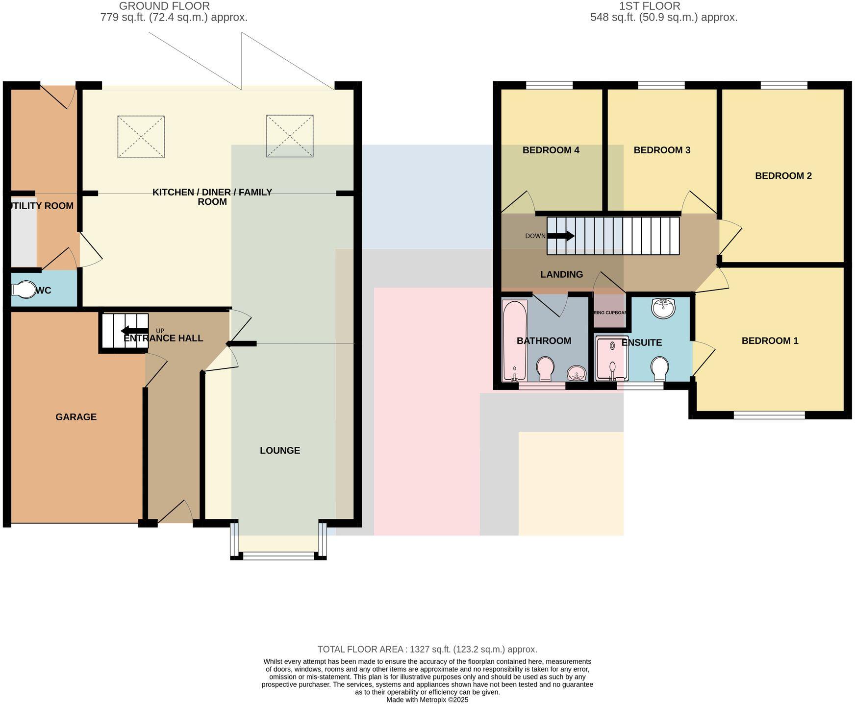 Cuckoofield Close, Morganstown, CF15 floorplan