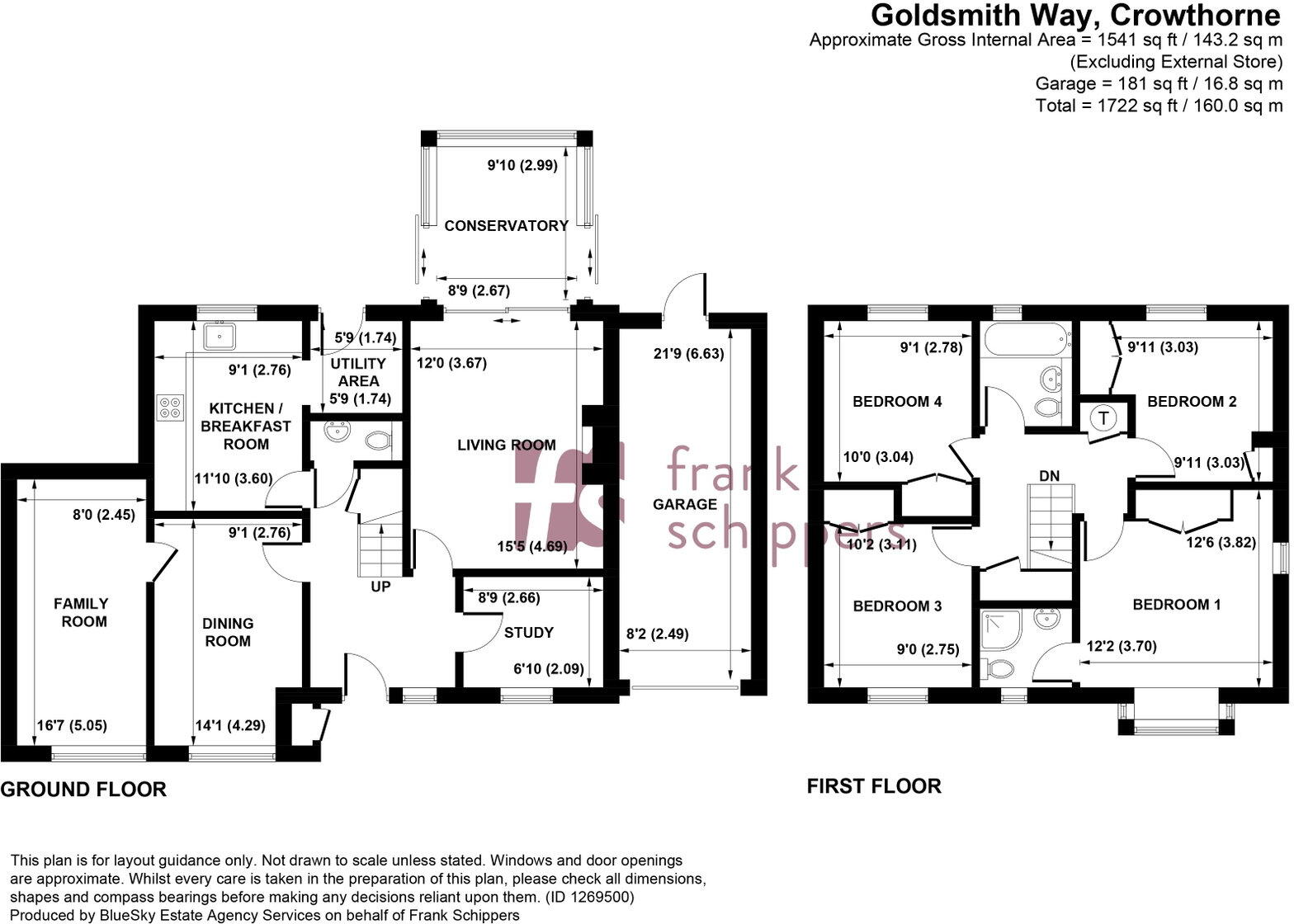 Goldsmith Way, Crowthorne, RG45 7QP floorplan