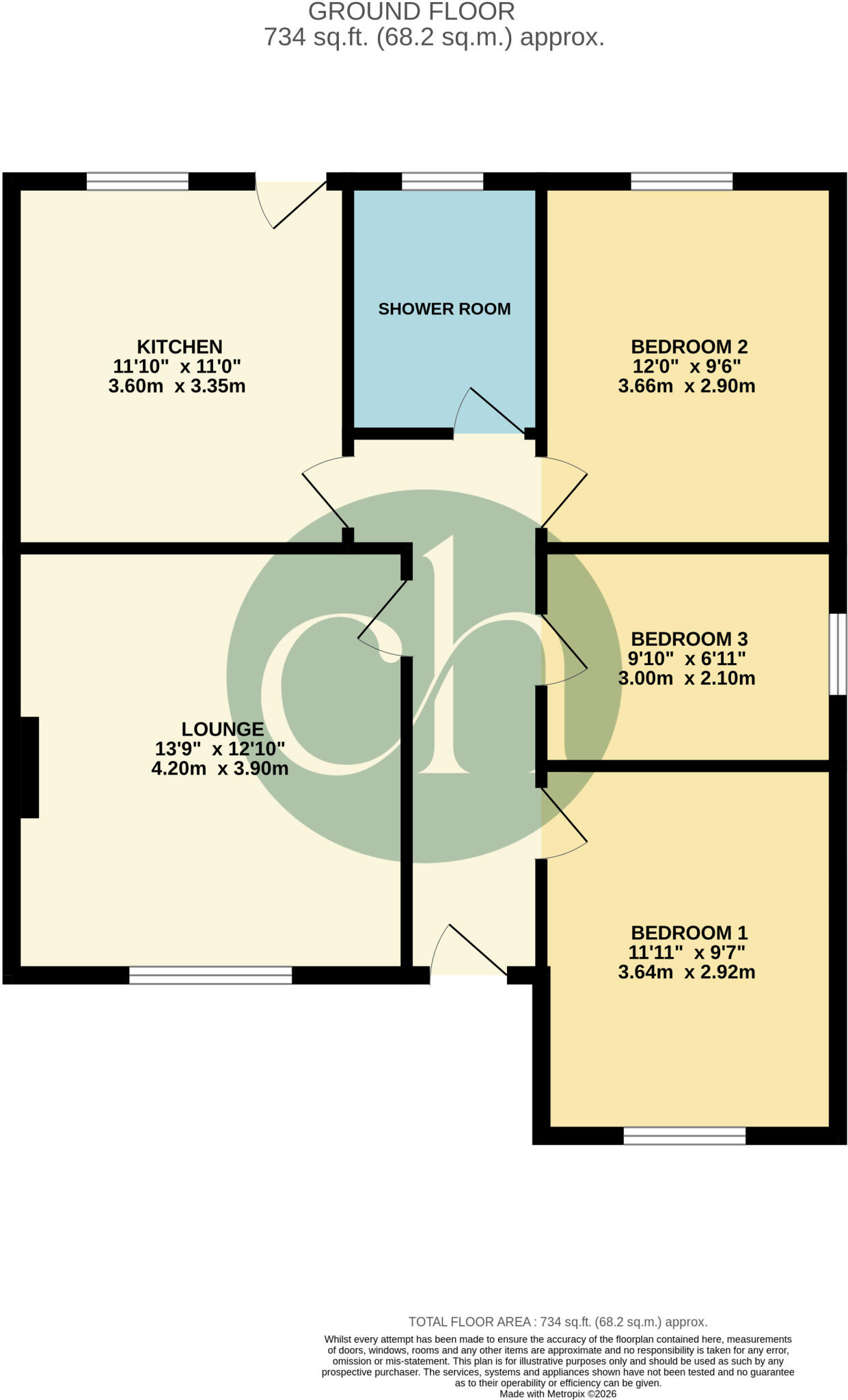 Monmouth Close, Lawns, Swindon, Wiltshire, SN3 floorplan