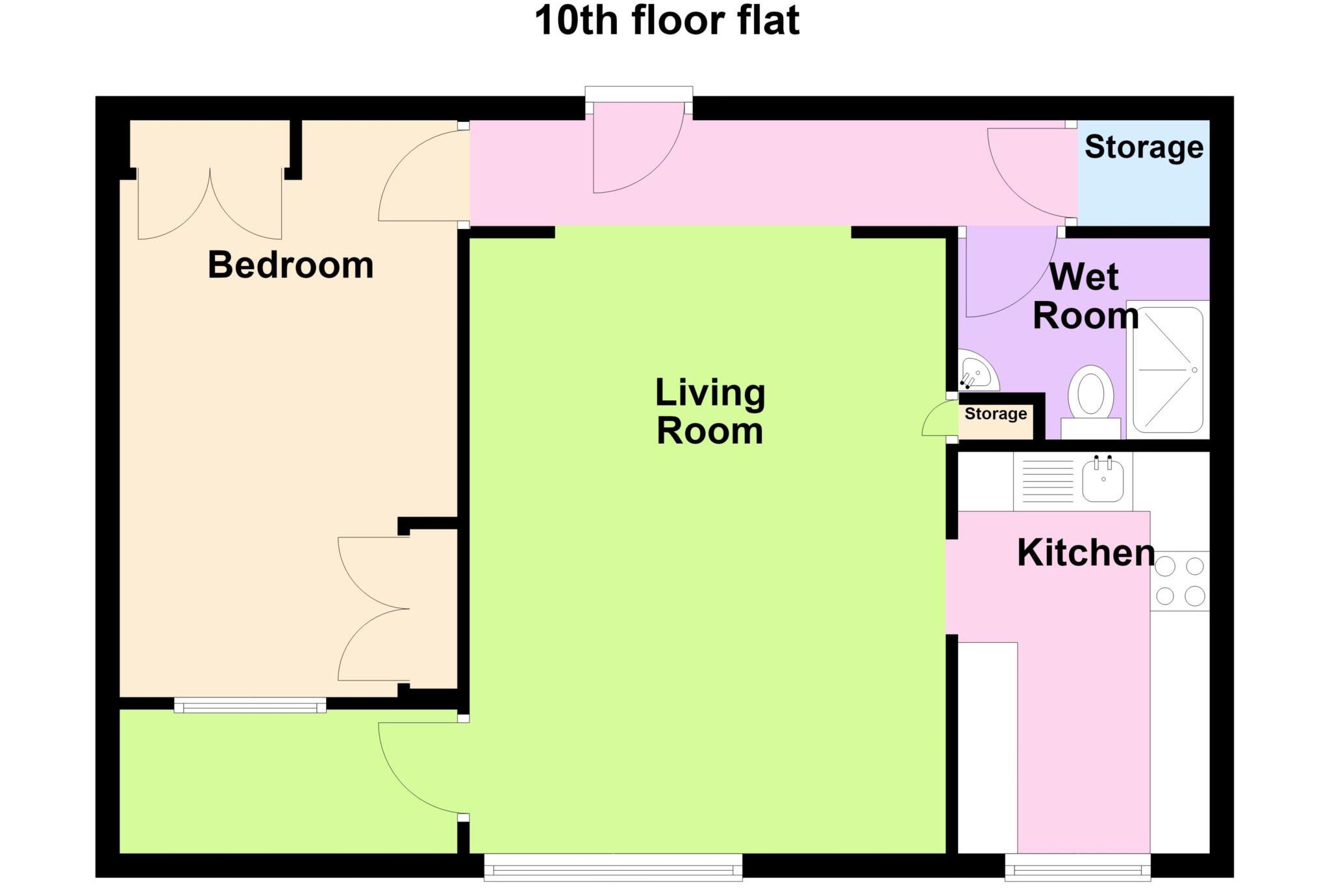 Seaward Tower, Trinity Green floorplan