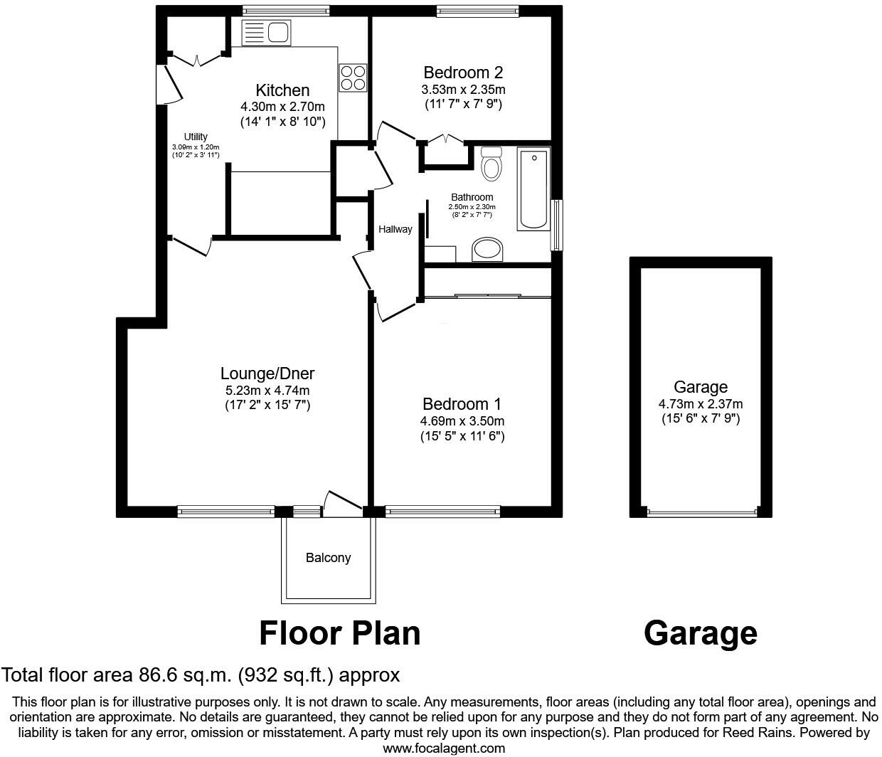 Oak Dale Road, Sheffield, S7 floorplan