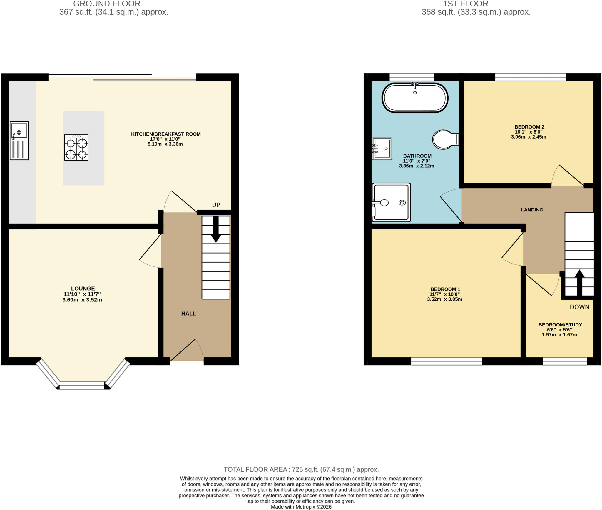 Cecil Road, Poole, Dorset, BH12 floorplan