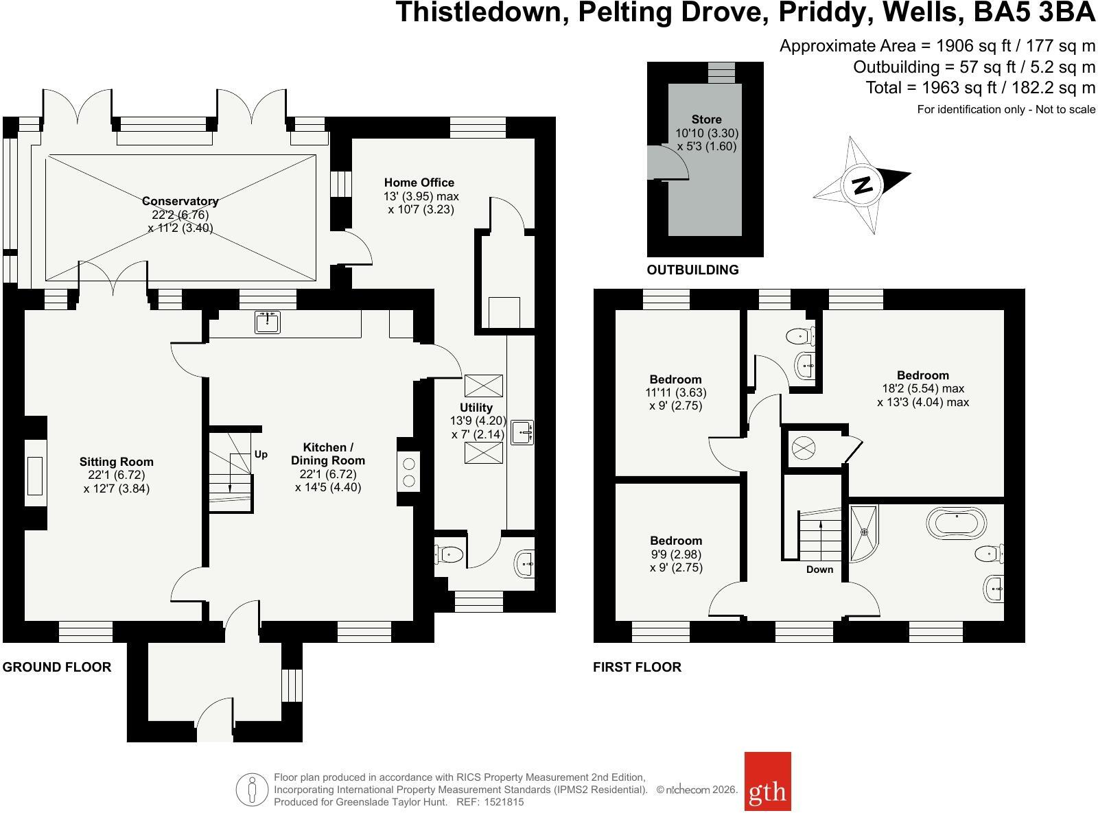 Pelting Drove, Priddy, Wells, Somerset, BA5 floorplan
