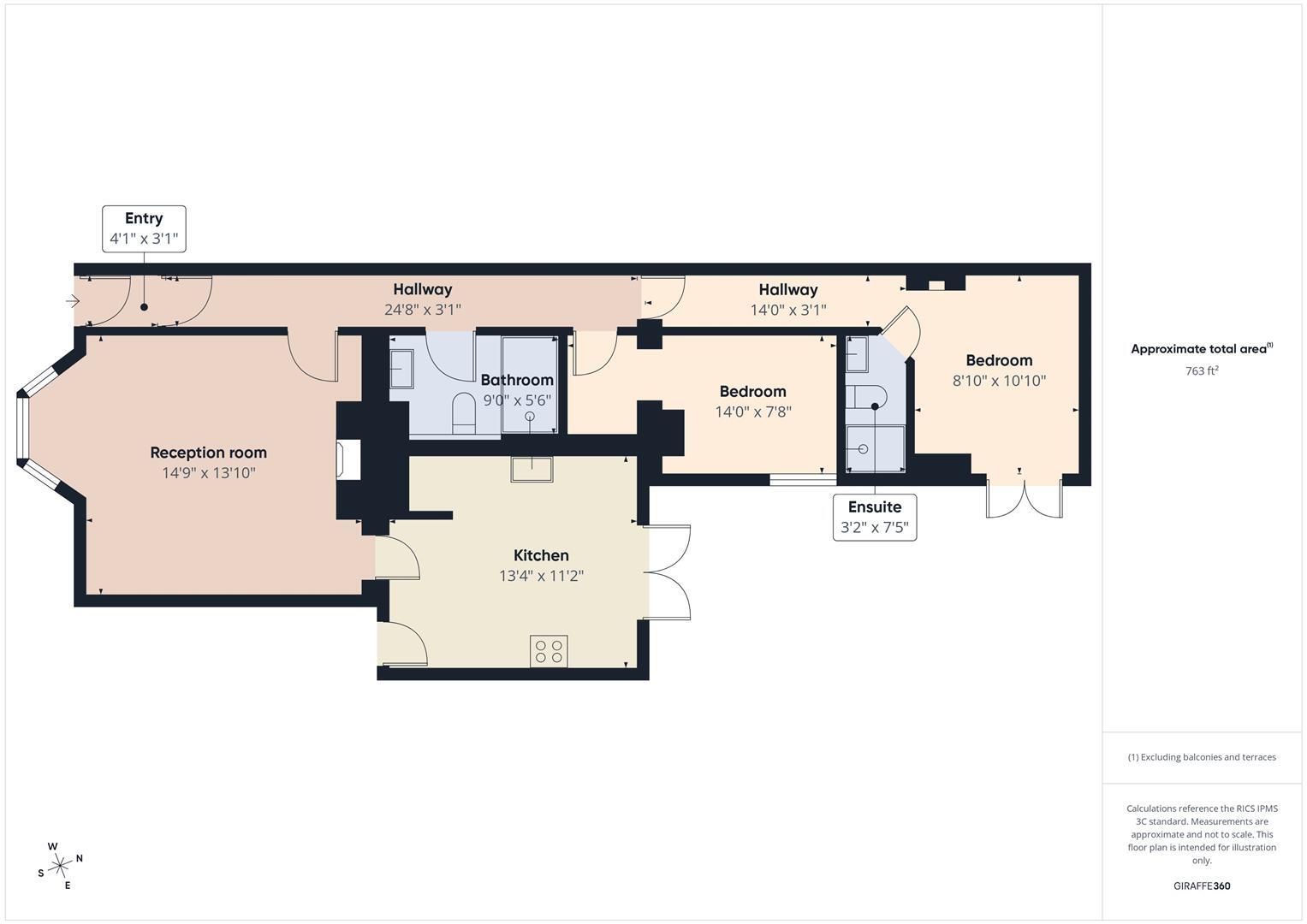 Eskdale Terrace, Cullercoats floorplan