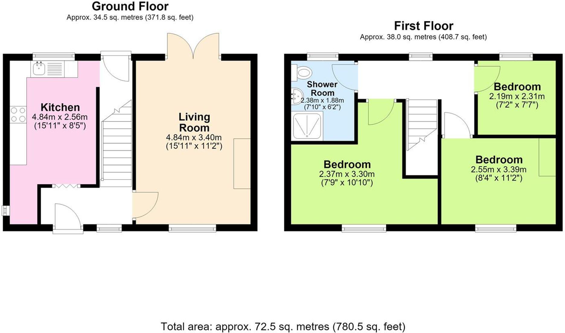 St. Johns Road, Aspull, WN2 floorplan