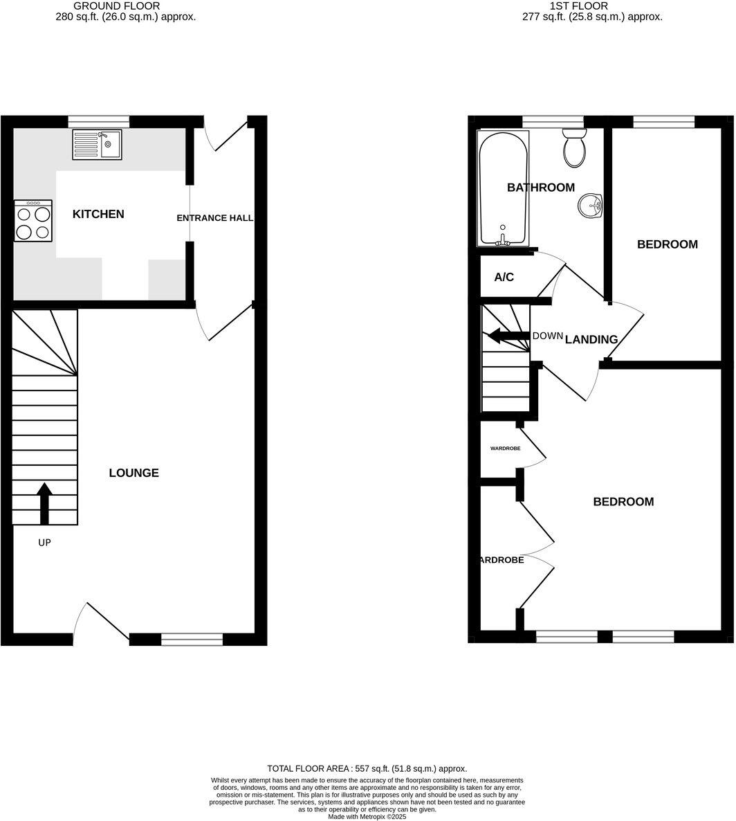 11, Draycote Close floorplan