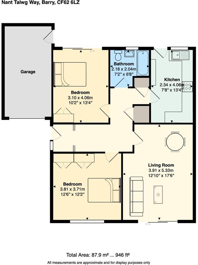 Nant Talwg Way, Barry floorplan