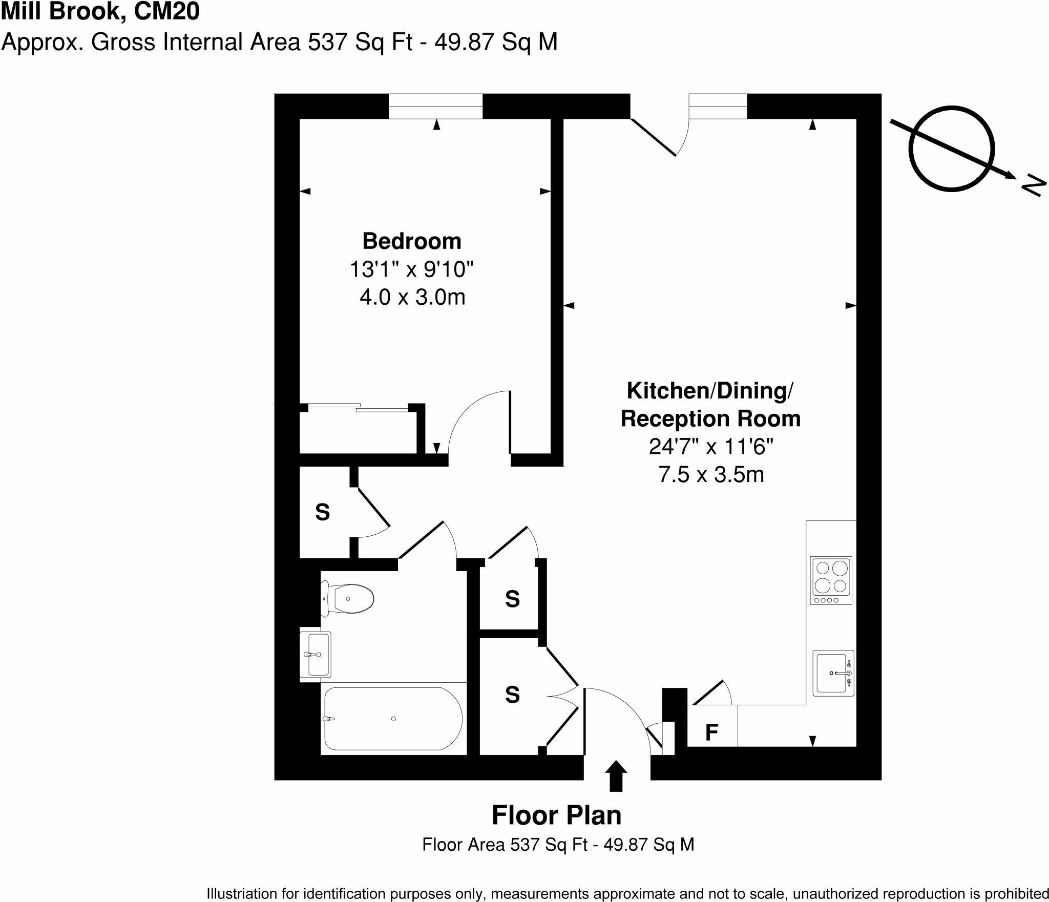 Millbrook Studios, Burnt Mill, Harlow, Essex floorplan