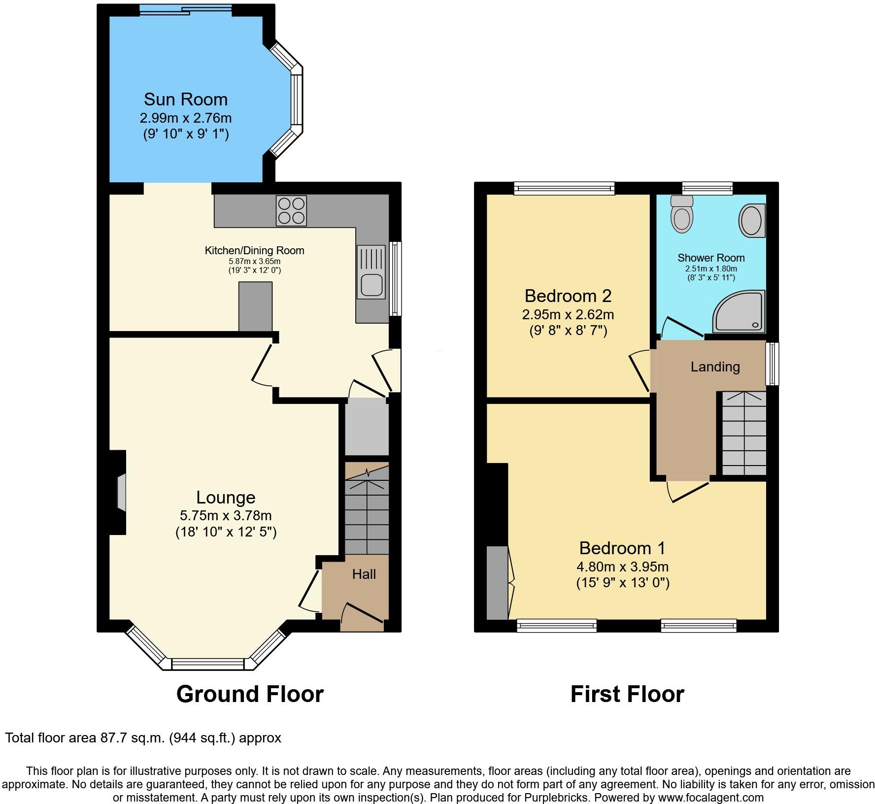 Leech Avenue, Newcastle, ST5 floorplan
