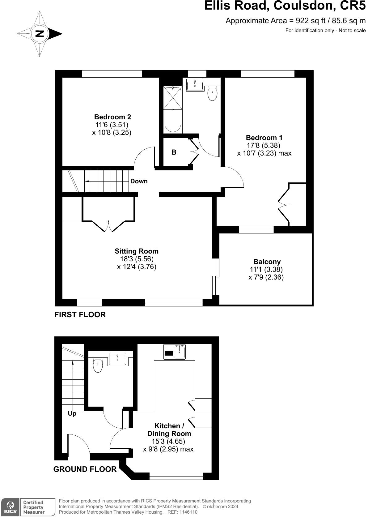 Ellis Road, Coulsdon, Surrey, CR5 floorplan