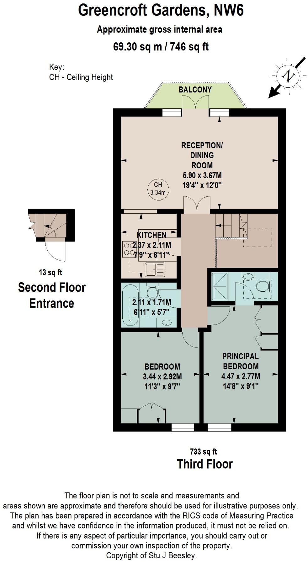 Greencroft Gardens, South Hampstead, NW6 floorplan