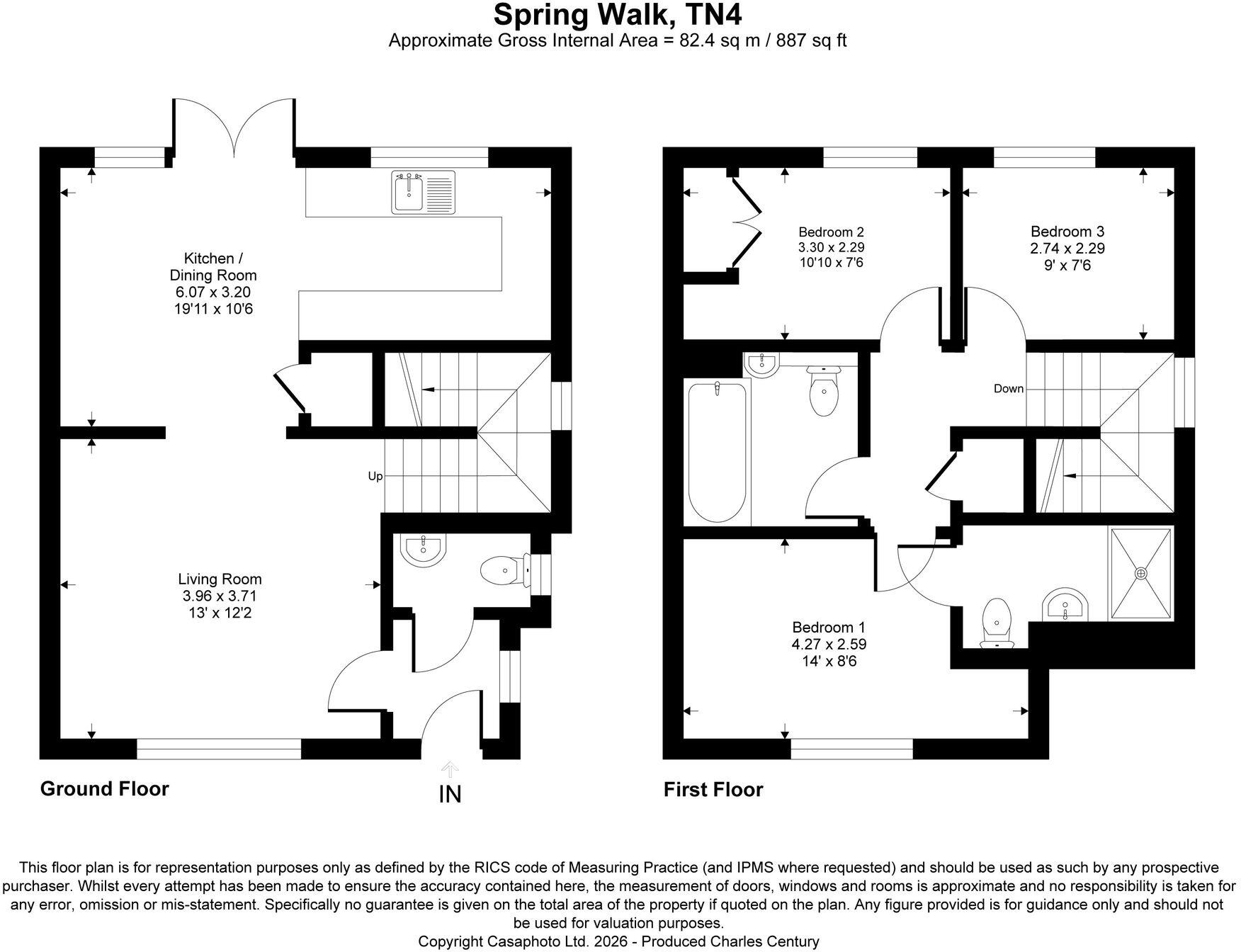 Spring Walk, Tunbridge Wells, TN4 floorplan