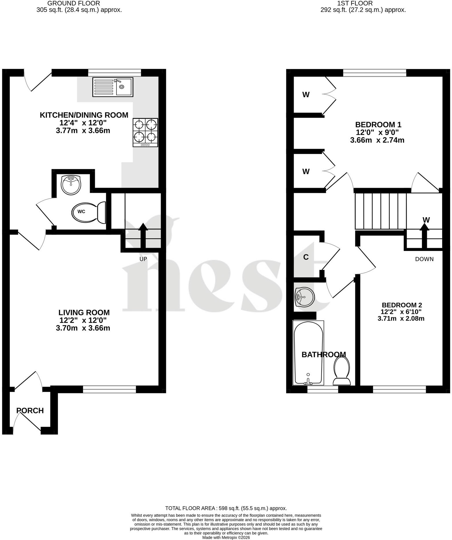 Cob Castle, Ham, Wellington floorplan