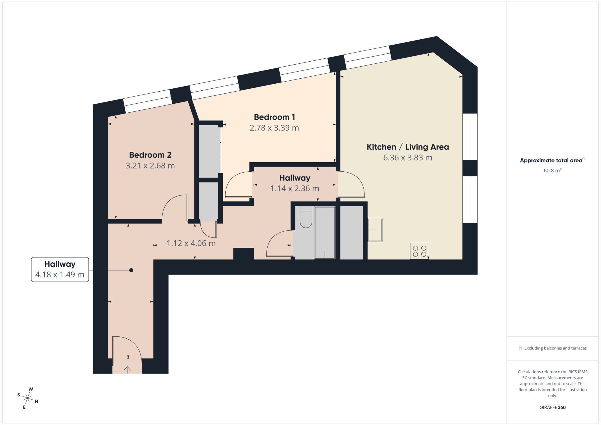 The Hicking Building, Queens Road floorplan