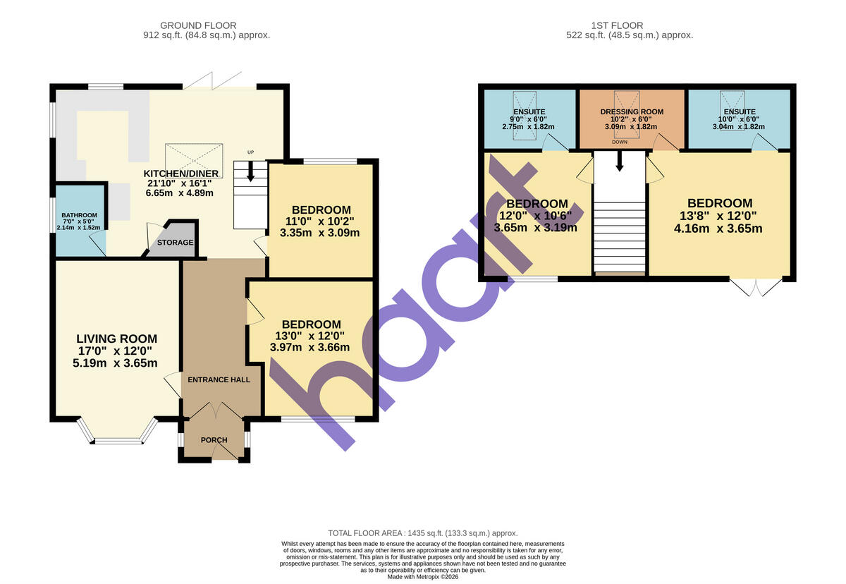 Browning Road, Luton floorplan