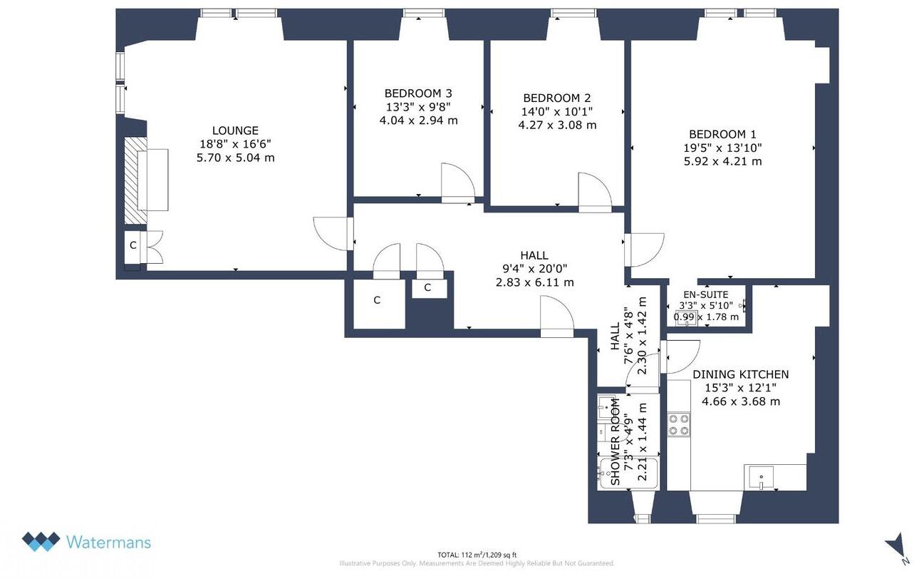 409, Great Western Road, Glasgow, G4 floorplan