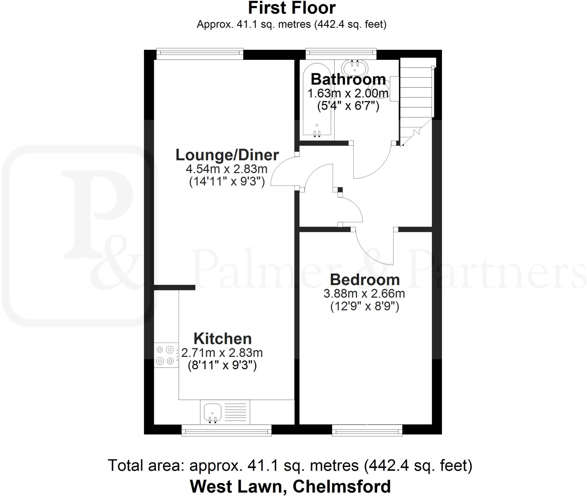 West Lawn, Chelmsford, Essex, CM2 floorplan