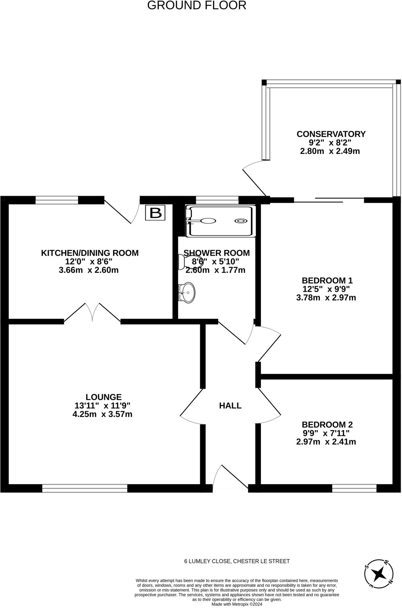 Lumley Close, Chester Le Street, County Durham, DH2 floorplan