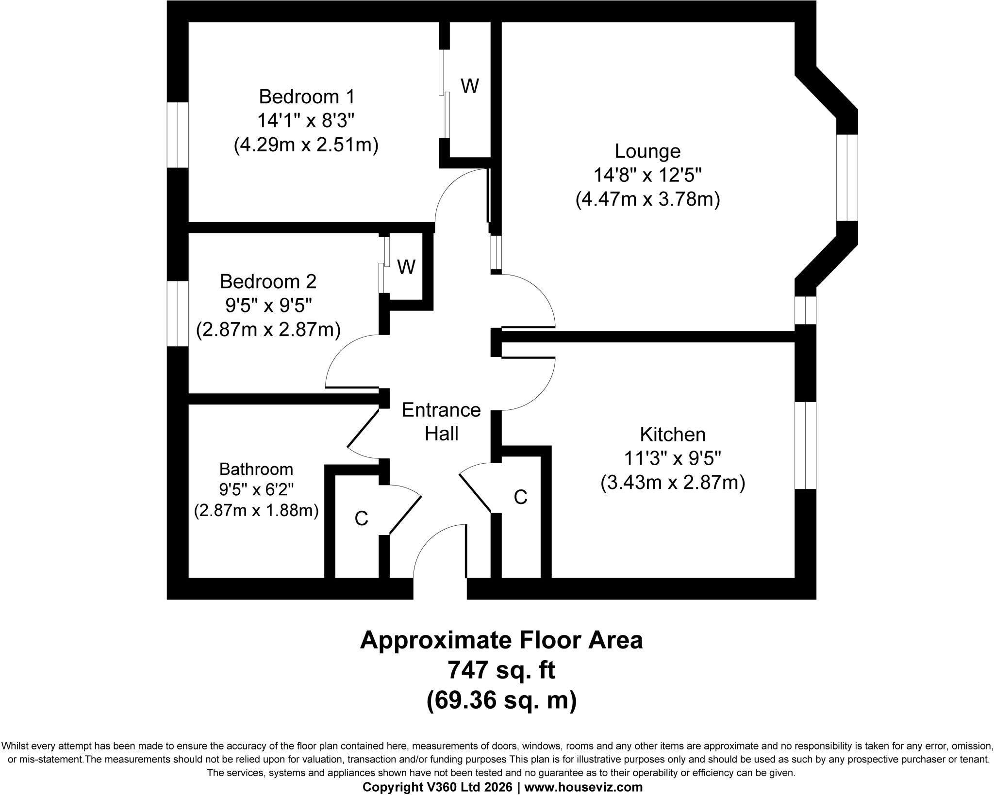Kilpatrick Avenue, Paisley, Renfrewshire floorplan