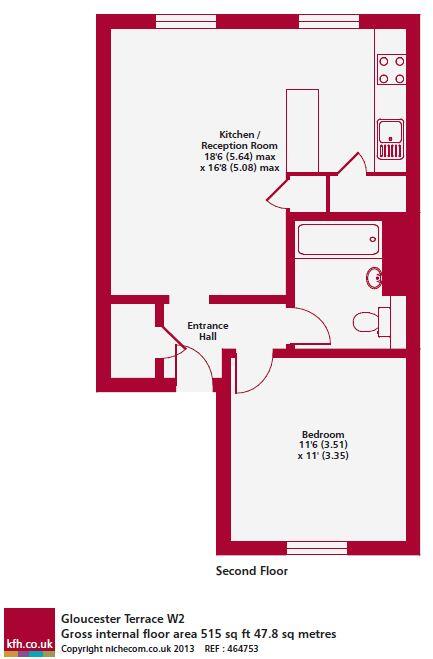 Gloucester Terrace, Bayswater, London, W2 floorplan