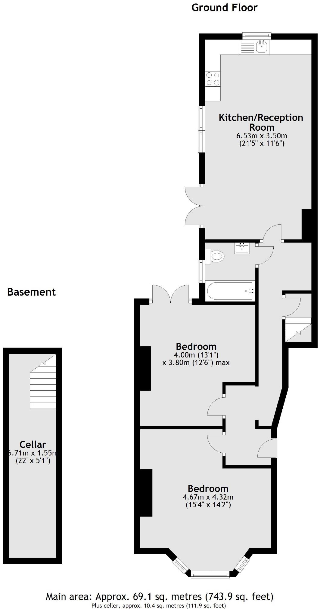 Carminia Road, Balham floorplan