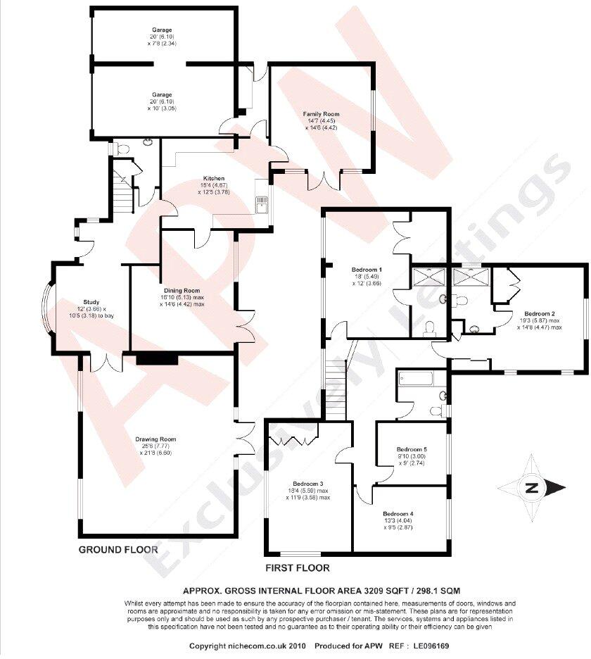 Fairmile Park Road, Cobham, Surrey, KT11 floorplan