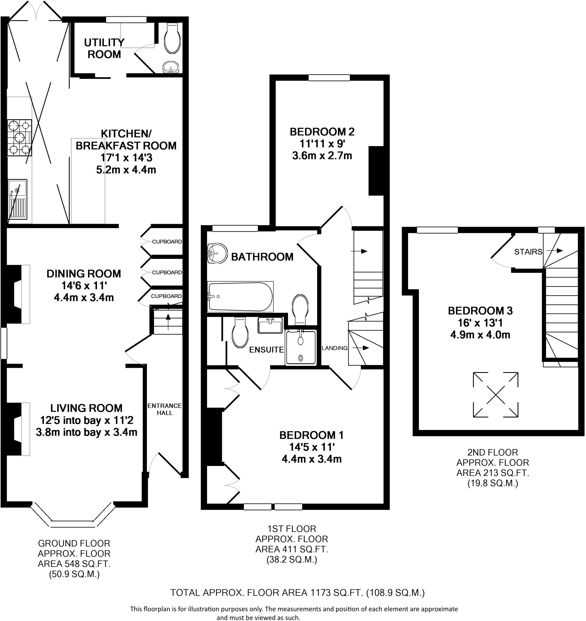Coleswood Road, Harpenden, Hertfordshire, AL5 floorplan
