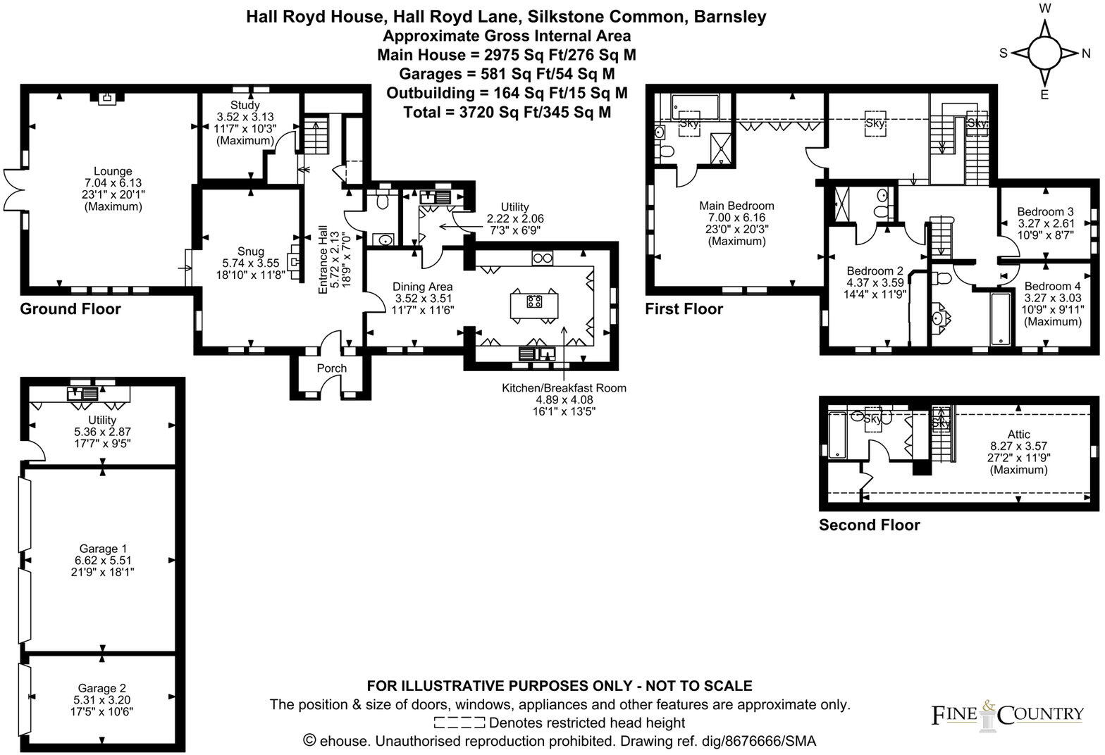 Hall Royd Lane, Silkstone Common, Barnsley floorplan