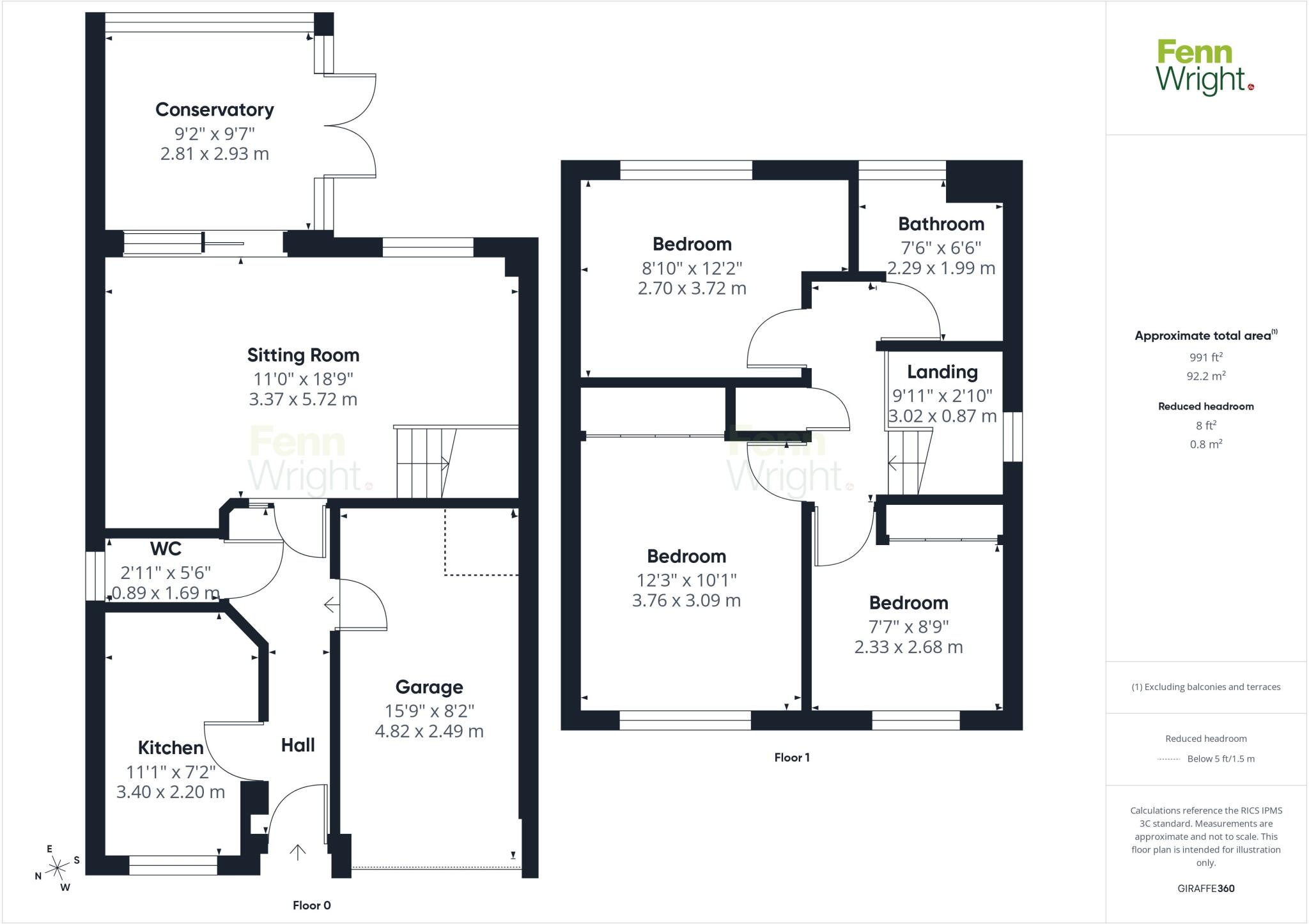 Woodrush Road, Purdis Farm, Ipswich, Suffolk, IP3 floorplan
