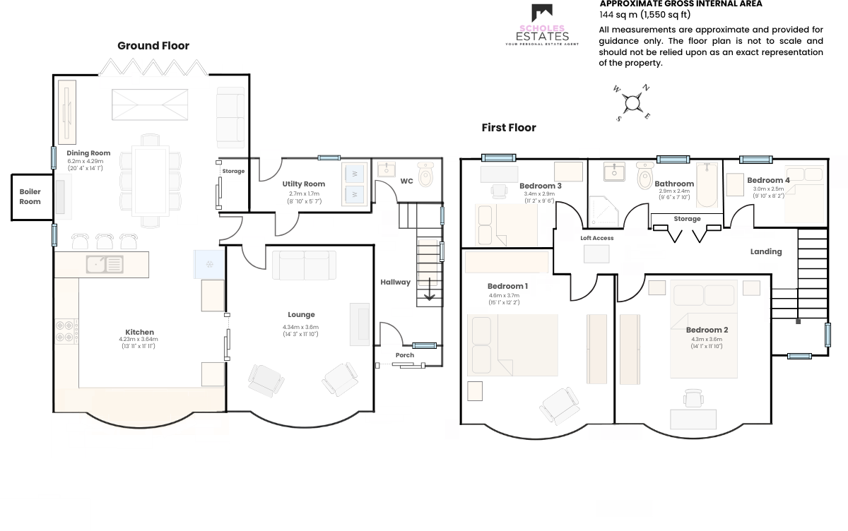 Cousins Lane, Rufford, Ormskirk, Lancashire floorplan