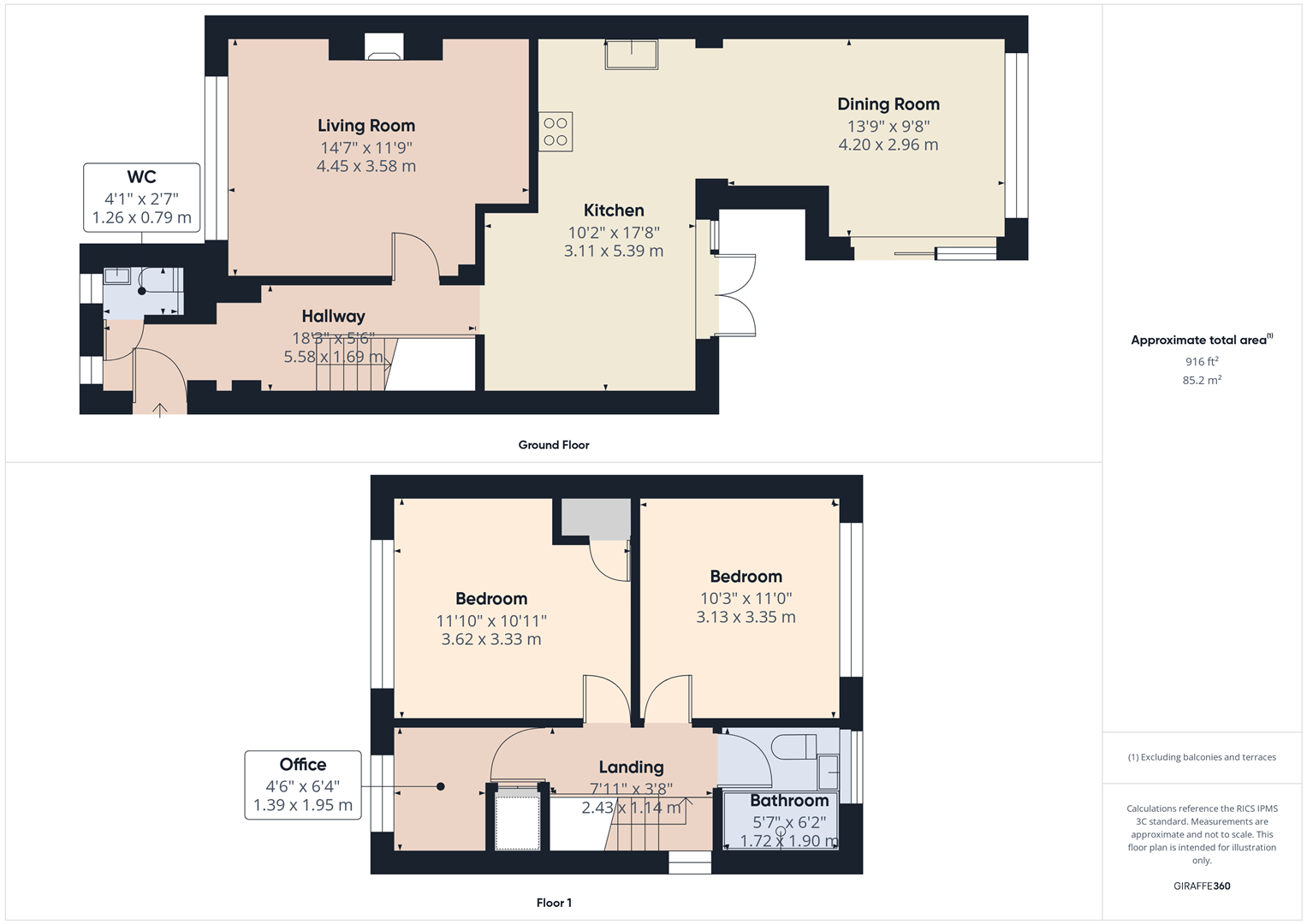 Milton Crescent, East Grinstead, West Sussex floorplan