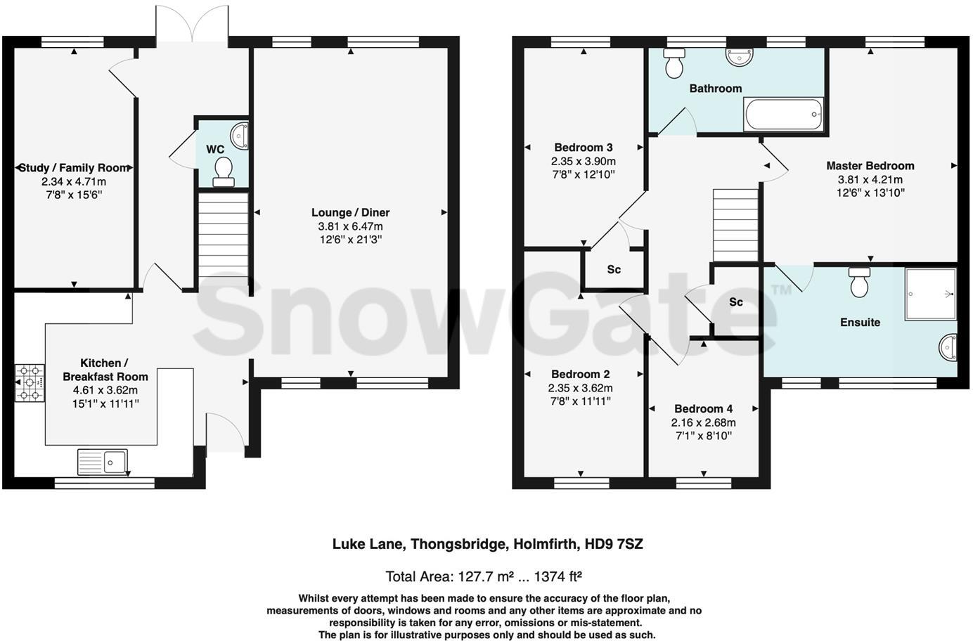 Luke Lane, Thongsbridge, Holmfirth HD9 floorplan