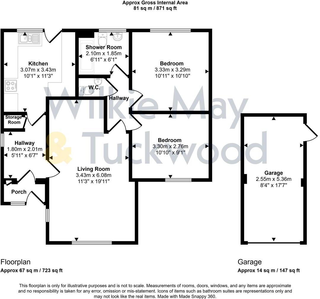 The Rope Walk, Watchet floorplan