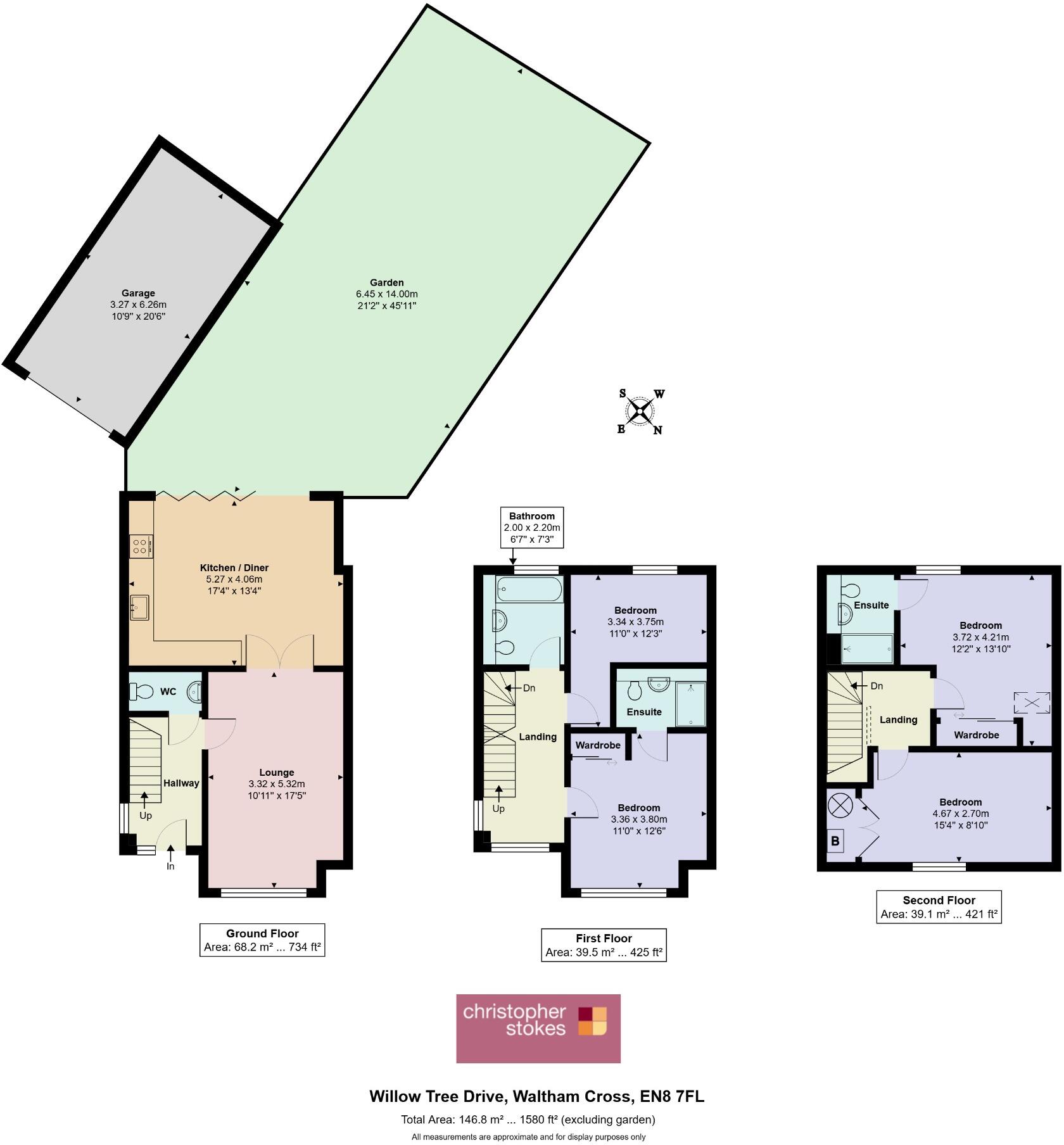 Willow Tree Drive, Waltham Cross, Hertfordshire, EN8 7FL floorplan