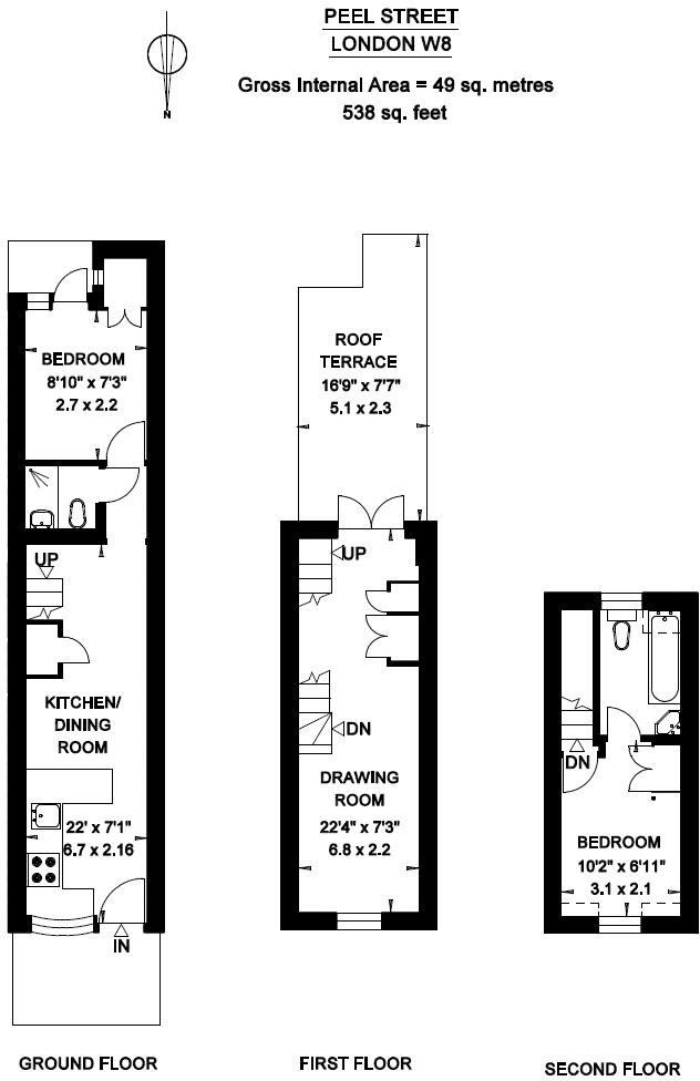 Peel Street, Notting Hill Gate, London, W8 floorplan