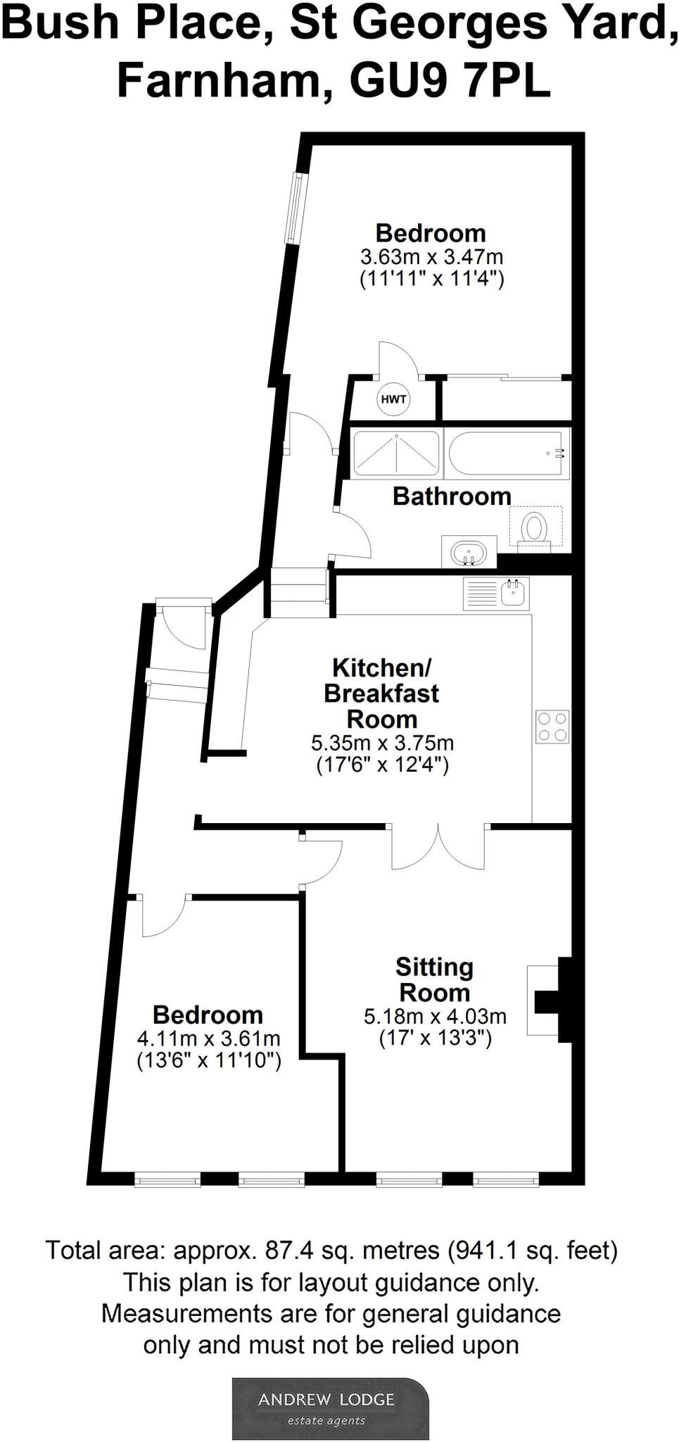 St. Georges Yard, Farnham, GU9 floorplan