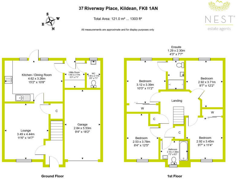 37 Riverway Place, Stirling, FK8 1AN floorplan