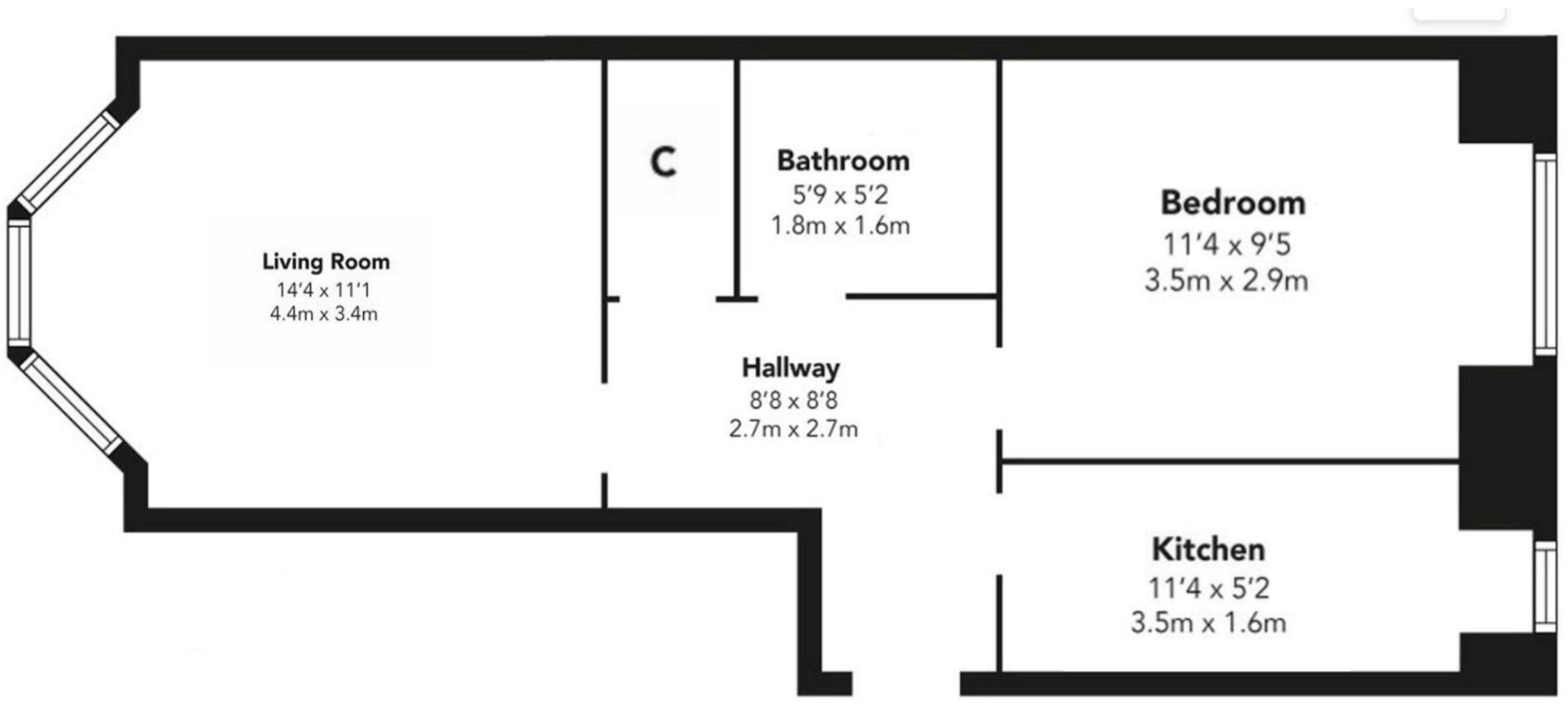 Seedhill Road, Paisley, Renfrewshire, PA1 floorplan
