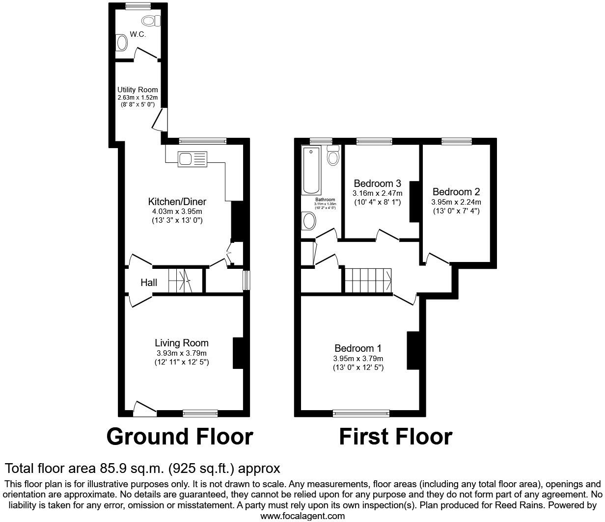 Newton Avenue, Outwood, Wakefield, WF1 floorplan