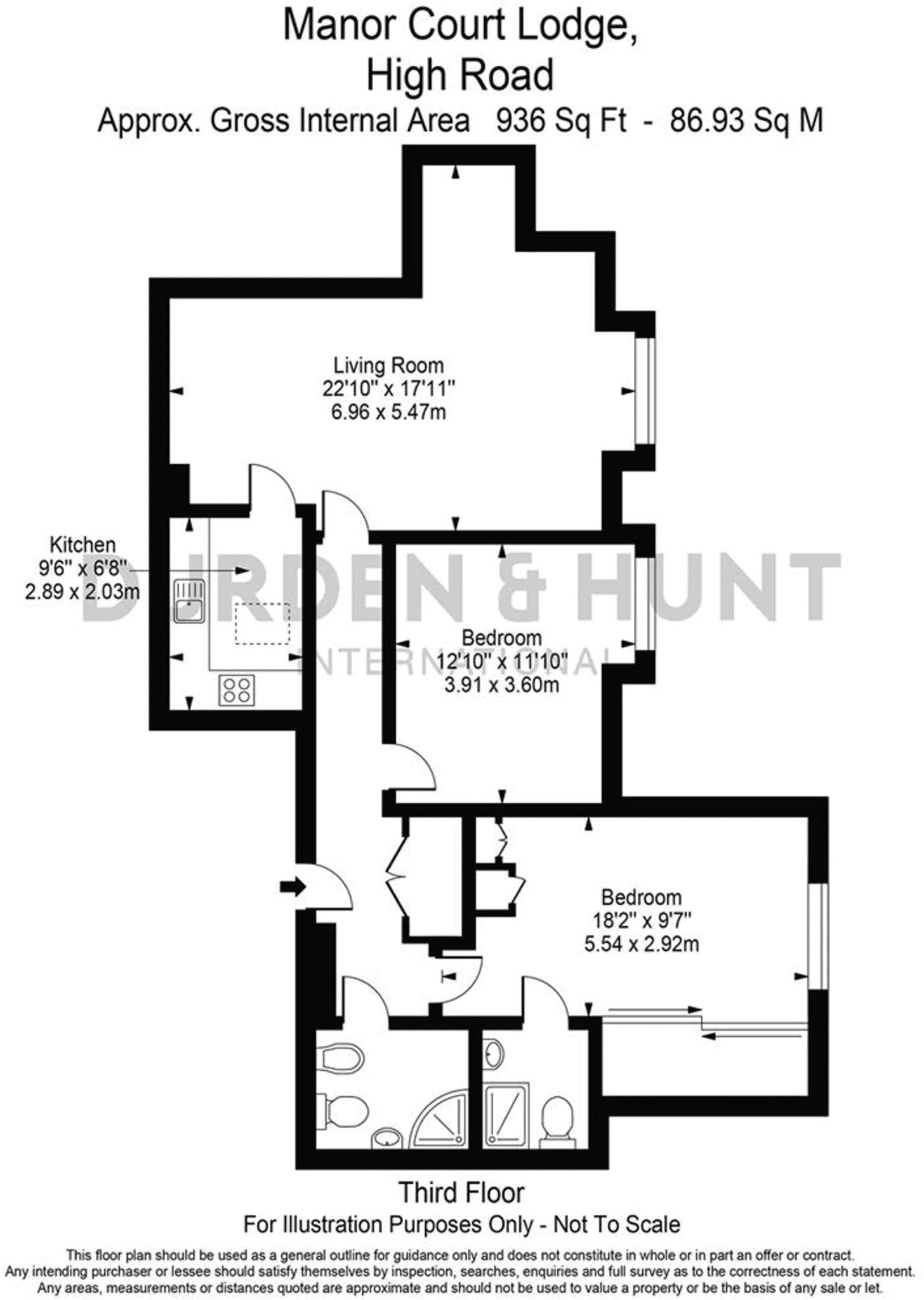 High Road, Manor Court Lodge, E18 floorplan