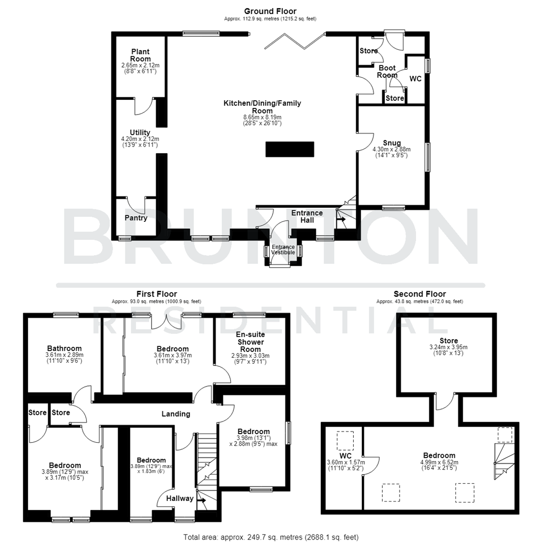 Rose Cottage, Ovington, NE42 floorplan